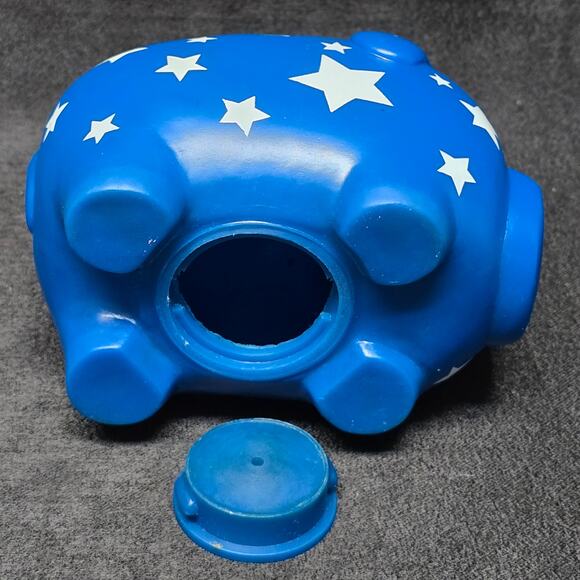 Posh Pigs - Superstar Blue w. Star's Piggy Bank Bud by DesignRoom - Picture 10 of 14